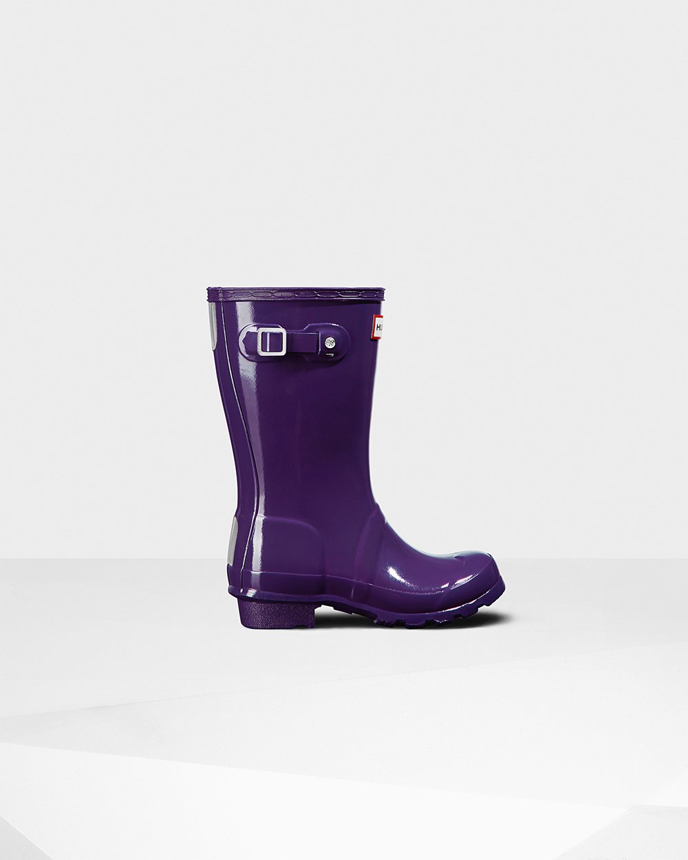 Bottes de Pluie Hunter Original Grands Gloss Enfant Bleu Violette QMZKXOE-45